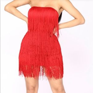 Fringe dress Red size Large